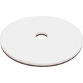 Global Industrial 13in Floor Pad, White, 5PK 641396